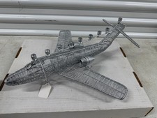 Hanukkah Menorah 9 branch Judaica Art Piece - Corporate Jet - Unique picture