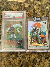 Donruss Downtown 2-Card Lot: Anthony Richardson #2 PSA 9 Rookie, Owens #8 picture