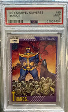 1991 THANOS MARVEL UNIVERSE SUPER-VILLAINS CARD # 85 GRADED PSA 9π picture