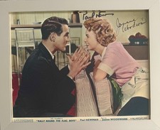 Paul Newman, Joanne Woodward, 25cmx20cm 100% Hand Signed Film Photo & AFTAL COA picture