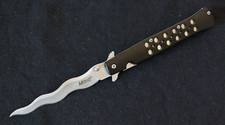 Kris Blade Black Spring Assist Pocket Knife Full Size 9