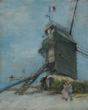 Hand-painted Oil Painting Vincent van Gogh Le Moulin de la Galette ca. 1886 1887 picture