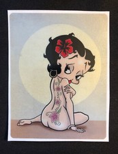 BETTY BOOP STICKER “SEXY BODY BOOP” 4” x 5 1/4”￼ PEARL GLOSSY VERY PRETTY picture