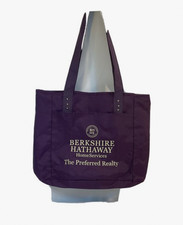Vintage Berkshire Hathaway Home Services Preferred Realty Tote Bag Purple picture