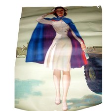 Vintage WWII US Army Nurse Corps Recruitment Poster Print - 16x20 Decor Art picture