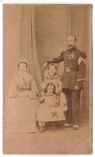 Infantry Sergeant Medals with Family circa 1865 Photo Military CDV picture