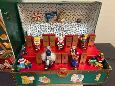 Vintage 1994 Mr Christmas Santa’s Musical Toy Chest Works Great see VIDEO picture