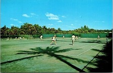 Hillsboro Club Pompano Beach Florida FL Tennis Courts Postcard UNP VTG Unused picture