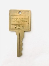 1960s Vintage Circus Circus Las Vegas Casino Hotel Key Room 734 Original Brass picture