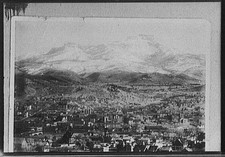 Photo:Colorado Town Mountain View 1900s Panorama Photograph Print picture