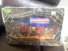 LEMAX SPOOKY TOWN LANDSCAPE HALLOWEEN SET OF 3 DISPLAY PLATFORM FOR VILLAGE picture