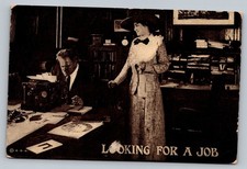 1912 Looking For A Job Vintage Postcard Divided Back picture