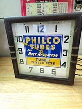 Antique Philco Tubes Advertising Wall Clock