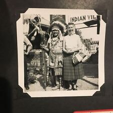 1950s Photo Album / Scrapbook CANADA Iroquois Indian Village / La Fontaine Zoo  picture