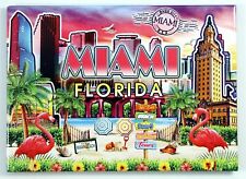 Miami Florida Scene Pop Art Magnet 2.5
