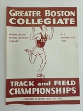 1965 vintage GREATER BOSTON COLLEGIATE TRACK FIELD CHAMPIONSHIPS Harvard PROG picture