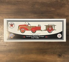 Vintage Texaco Authentic 1/6 Scale Gendron Pioneer Pumper And Trailer Bank New picture