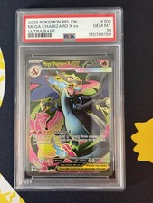 Mega Charizard X EX PSA 10 Holo Ultra Rare 109/094 Pokemon Phantasmal Flames picture