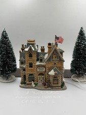 Lemax Park View Grade School Illuminated Ceramic Christmas Village Building 2004 picture