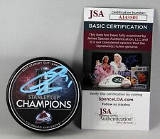 ANDREW COGLIANO SIGNED 2022 COLORADO AVALANCHE STANLEY CUP CHAMPIONS Puck +JSA picture