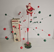 Rare Vtg MCM Santa's Christmas Atomic/Age Kinetic Balance Mobile 1950's-1960's picture