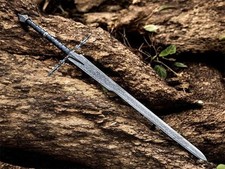 Nazgul Sword Replica with Leather Sheath Handmade Ringwraith Sword . picture