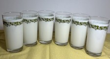 Vtg James Bradley 1974 Spring Blossom Drinking Glasses Set Of 6 picture