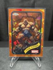 2025 Topps Chrome Marvel Sapphire - The Thing #109 Orange Refractor /25 picture