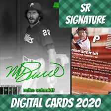 2020 Topps Colorful 20 Mike Schmidt Stadium Club Green Signature S/1 Digital Card picture