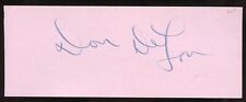 Don DeFore d1993 signed autograph 2x5 cut Actor The Adventures of Ozzie & Harrie picture