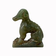 Chinese Green Brown Stone Carved Small Mythical Animal Figure Art ws2393 picture