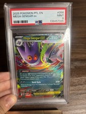 Mega Gengar ex 056/094 Me02: Phantasmal Flames Holo PSA Mint 9 picture