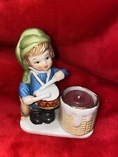Vintage Christmas Luvkins Little Drummer Boy Figurine Candle Holder JASCO 1978 picture