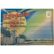St. Augustine Florida Vintage Souvenir Postcard Folder picture