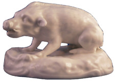 Antique 1907 German Mannheim Porcelain Boar Figurine Figure Porzellan Figur picture