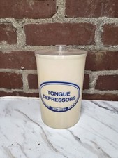 Vintage Grafco Plastic Medical Apothecary Jar Tounge Depressor Doctor Office picture