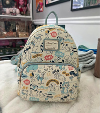 Loungefly x Disney Parks “ critters chaos” Mini Backpack Cream Light Blue picture