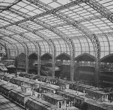Hamburg Central Station station hall interior view 1950 Switzerland Old Photo picture