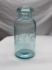 Antique Aqua Blown Fruit Jar 1880s
