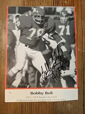 8X10 SIGNED PHOTO HOF NFL AUTO BOBBY BELL 1963-1974 KANSAS CHIEFS PHOTO RARE picture
