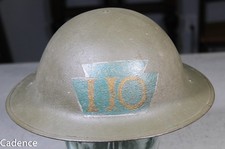 US WW1 Doughboy Brodie Helmet. 28th Infantry Division Painted Helmet. 110th Regt picture