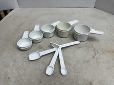 Tupperware Measuring Cups and Spoons Sets ~ Gray Fireworks Speckled Color picture