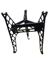 Antique SAACO Cast Iron Tripod Water Heater Plant Stand Legs Pat 1926 Industrial picture