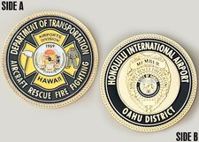 Hawaii ARFF Honolulu Airport Challenge Coin 2#12 picture