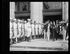 Photo:Shriners Uniformed Men Parade Marching Guards 1910s picture