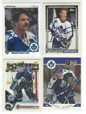 1992-93 Topps #217 Ken Baumgartner Signed Hockey Card Toronto Maple LEafs picture