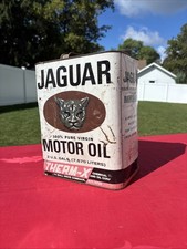 Super Rare JAGUAR THERM-X 2 Gallon-Motor Oil Can Petroliana Advertising Display picture