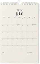 Wall Calendar 2026-2027 11X17 in - Beige picture