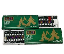 Vintage Set Of 2 Noma Deluxe 35 Indoor Mini Lites Christmas Lights Works W/ Box picture