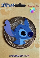 PALM Pink A La Mode Disney Coin Series Stitch Jumbo Pin Special Edition 300 picture